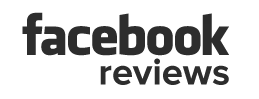 Black and white image of a Facebook 5-star review badge, representing positive feedback and homeowner satisfaction with KJH Properties’ fast and stress-free home-selling solutions.