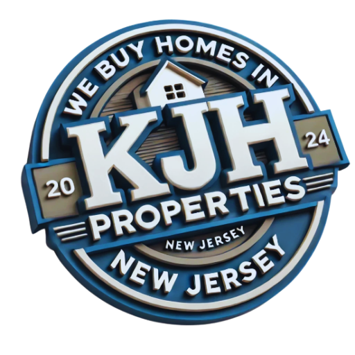 KJH Properties logo with the text 'We Buy Homes in New Jersey' and the website www.WebuyHomesinNewJersey.com, emphasizing fast home buying services.